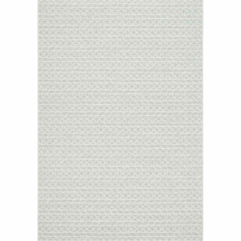 High Line Geometric Rugs 99103 5008 in Light Blue
