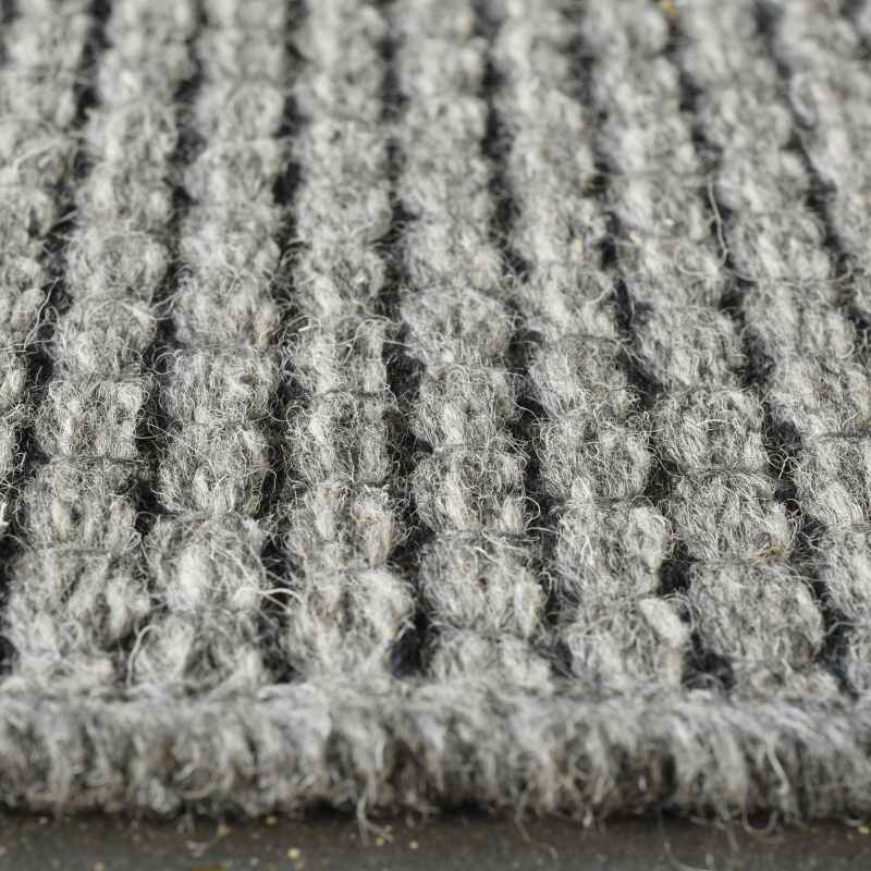 High Line Flatweave Modern Wool Rugs 99215 3004 in Dark Grey