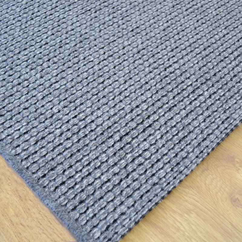 High Line Flatweave Modern Wool Rugs 99215 3004 in Dark Grey