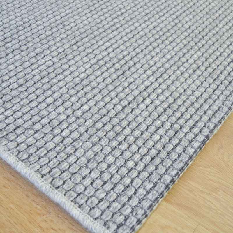 High Line Flatweave Modern Wool Rugs 99215 3005 in Light Grey