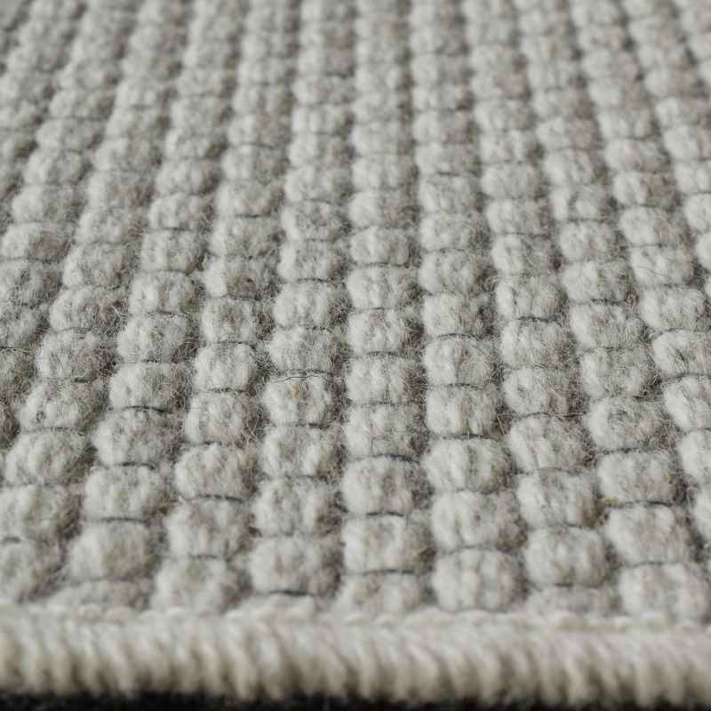 High Line Flatweave Modern Wool Rugs 99215 6001 in Ivory Grey