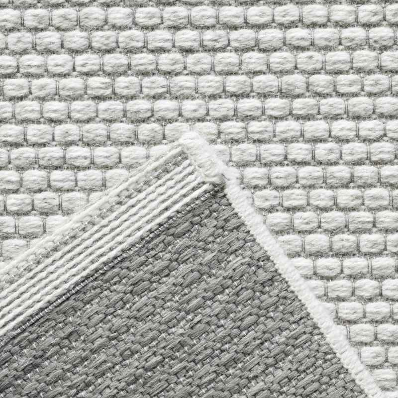 High Line Flatweave Modern Wool Rugs 99215 6001 in Ivory Grey