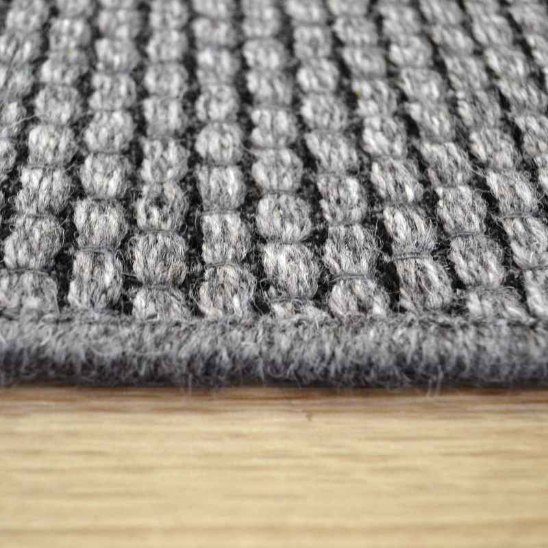 High Line Flatweave Hallway Runners 99215 3004 in Dark Grey