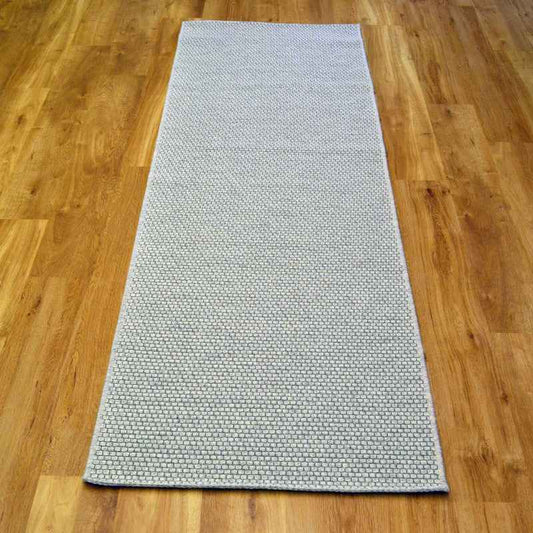 High Line Flatweave Hallway Runners 99215 6001 in White