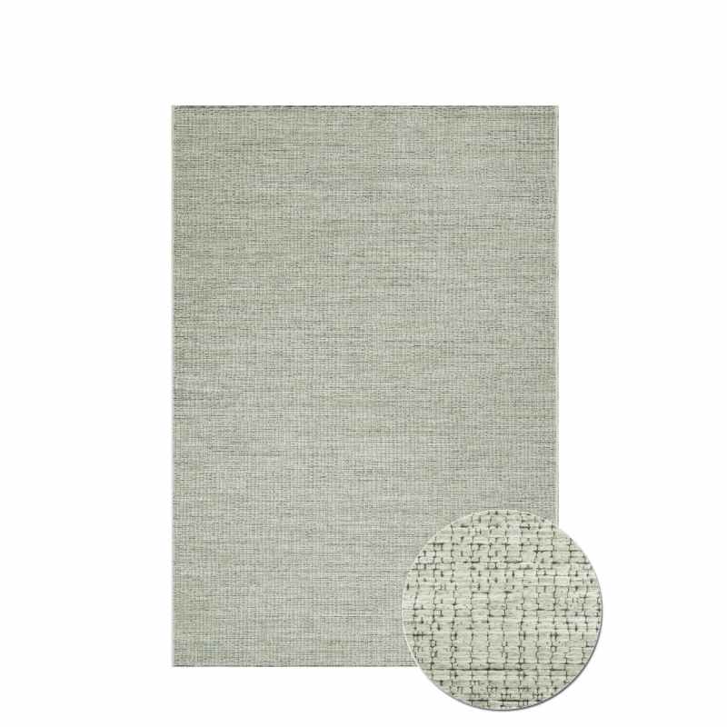 High Line Modern Wool Rugs 99633 6006 in Chalk White