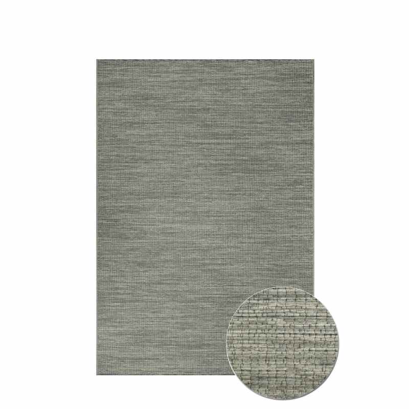 High Line Modern Wool Rugs 99633 7004 in Mink Brown