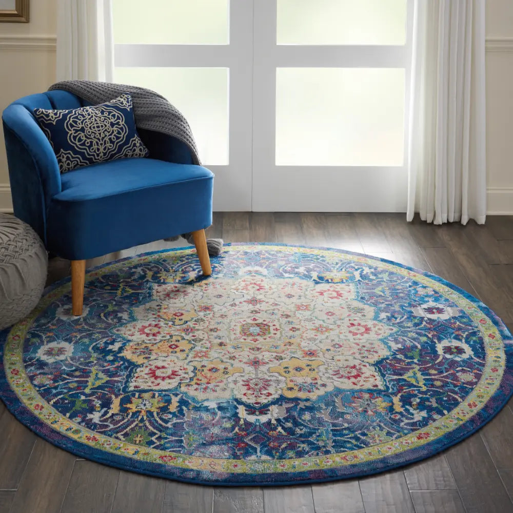 ANKARA GLOBAL ANR3 Blue Rug RS