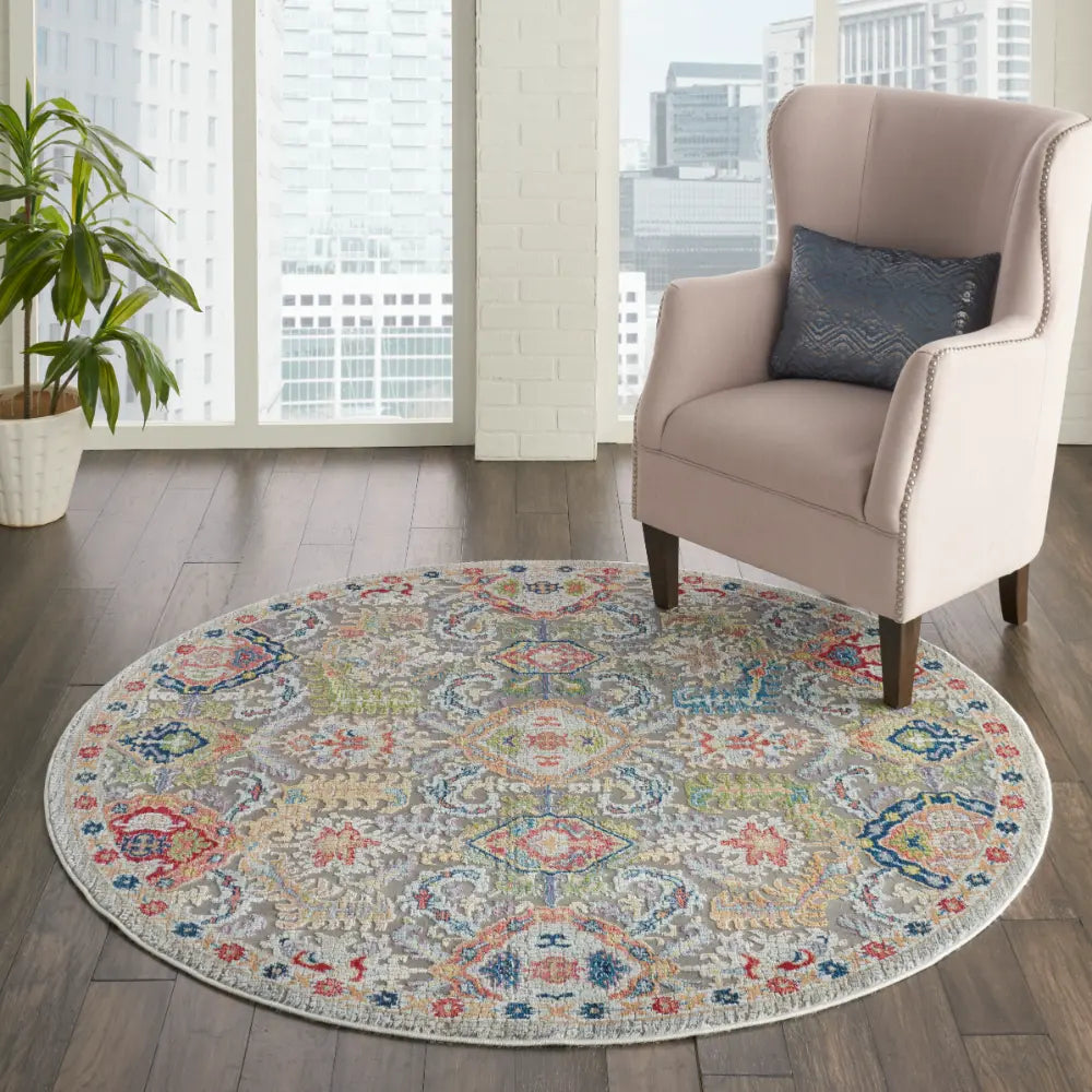 ANKARA GLOBAL ANR12 Grey Multi Rug RS