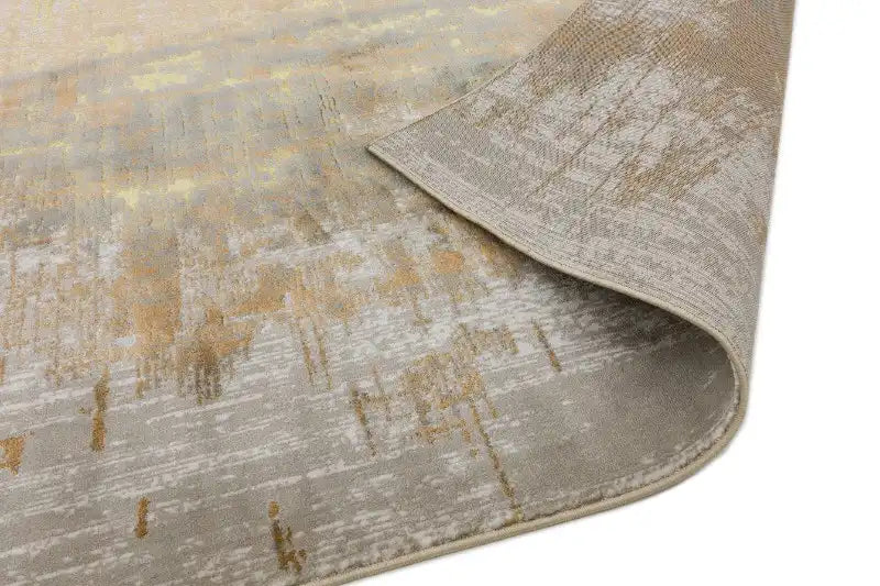 Asiatic aurora au01 dune Grey, Yellow Living Room  Rug.