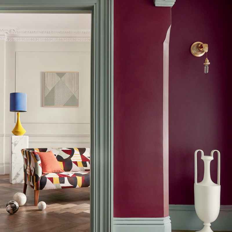 Water Based Acrylic Eggshell Paint by Zoffany in Shaker Red