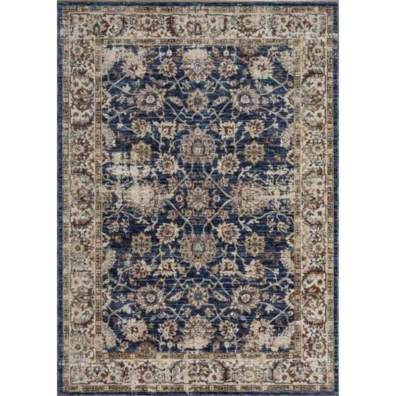 Alhambra Traditional Rugs 6549A in Light and Dark Blue