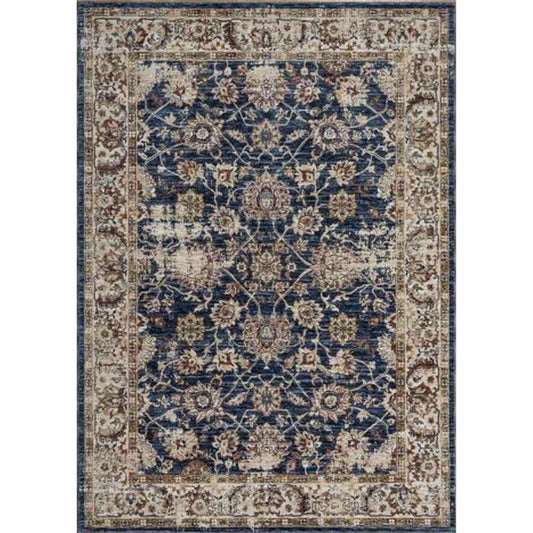 Alhambra Traditional Rugs 6549A in Light and Dark Blue