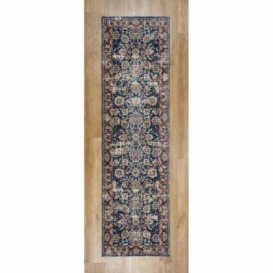 Alhambra Traditional 6549A Runner Rugs in Dark Blue