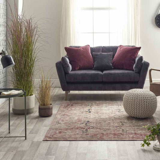 Alhambra Traditional 6645C Rugs in Ivory Red