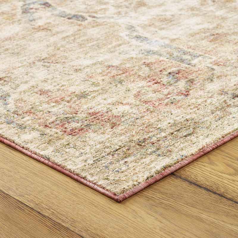 Alhambra Traditional 6645C Rugs in Ivory Red