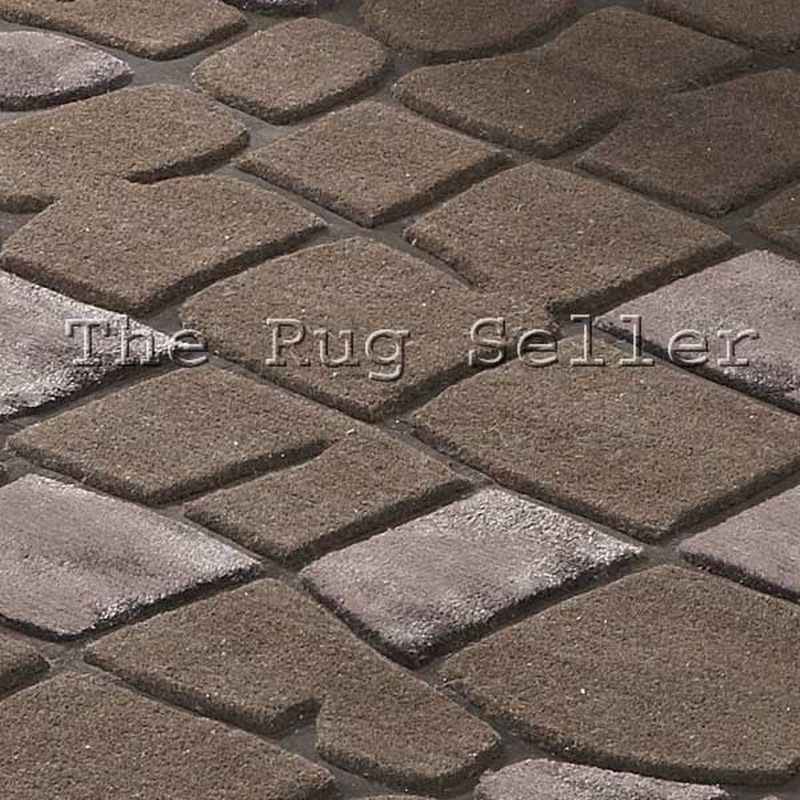 Unique Animal Leather Wool Rugs in Chocolate Brown