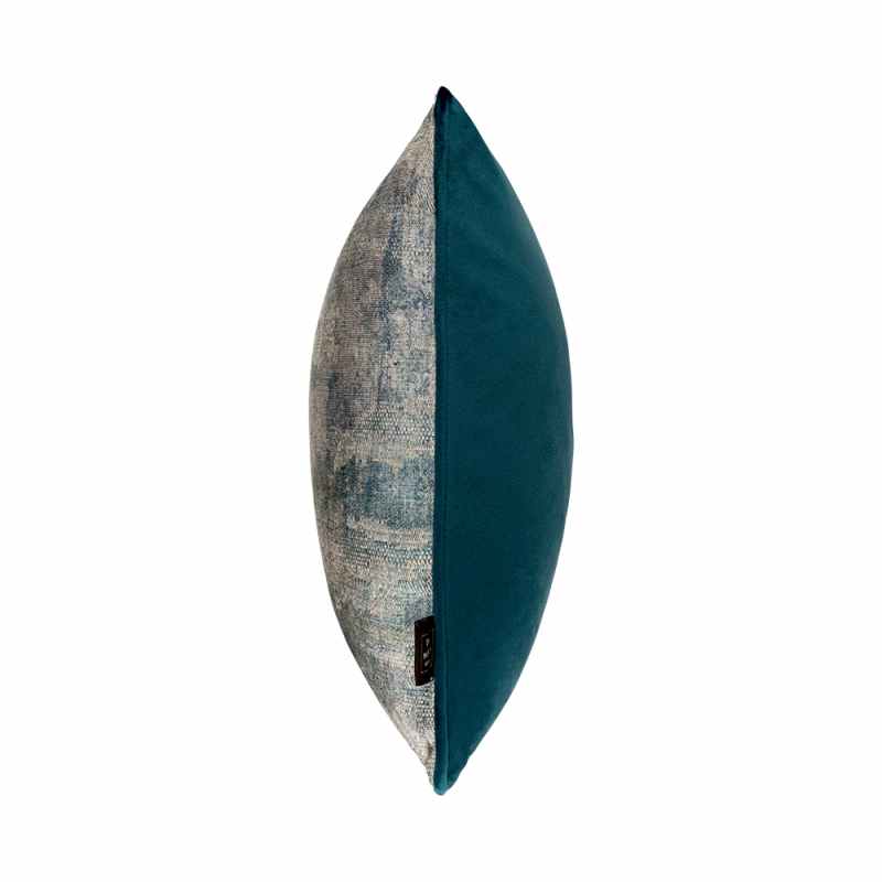 Avianna Abstract Cushion in Green Teal