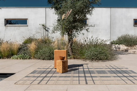 Zona Check Denim outdoor 497408 Rug