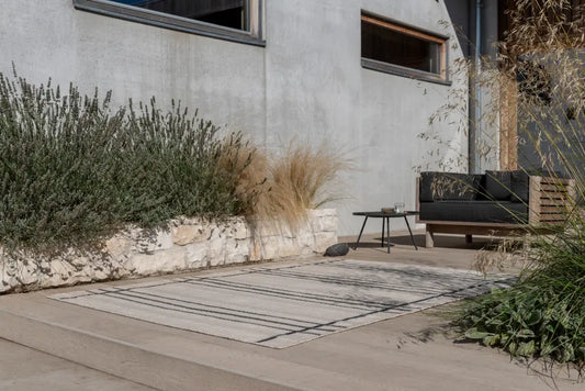 Zona Line Charcoal outdoor 497605 Rug