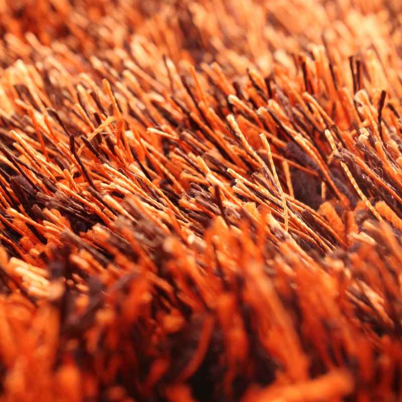 Balotelli Mixed Shaggy Rugs in Choc Orange