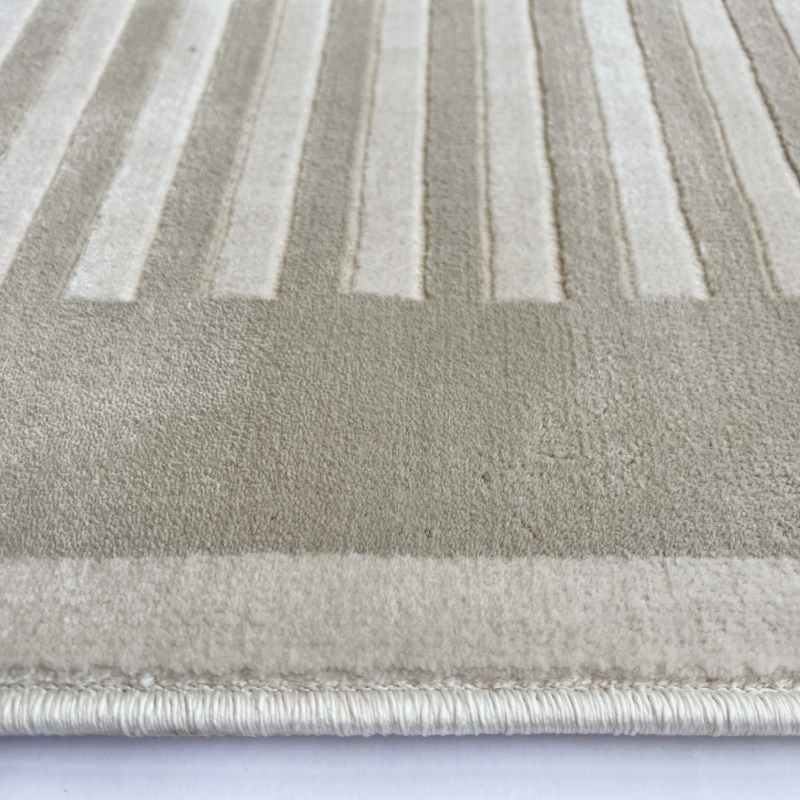 Origins Belgrade Striped Border Rug in Natural