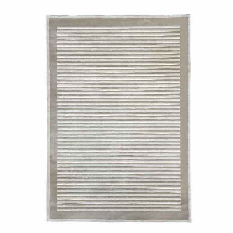 Origins Belgrade Striped Border Rug in Natural