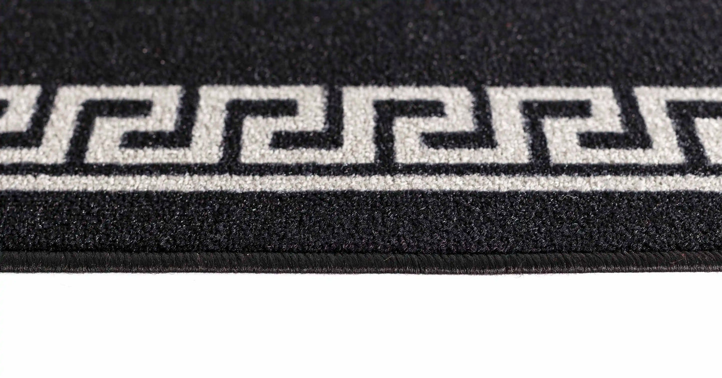 Washable Gel-Back Havana 413 Black Rug