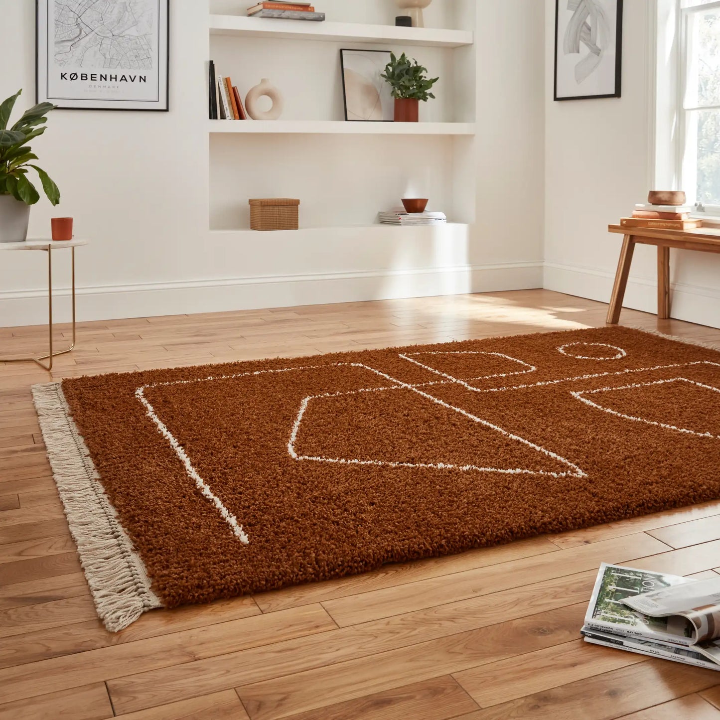Boho A474 Rust Rug RS