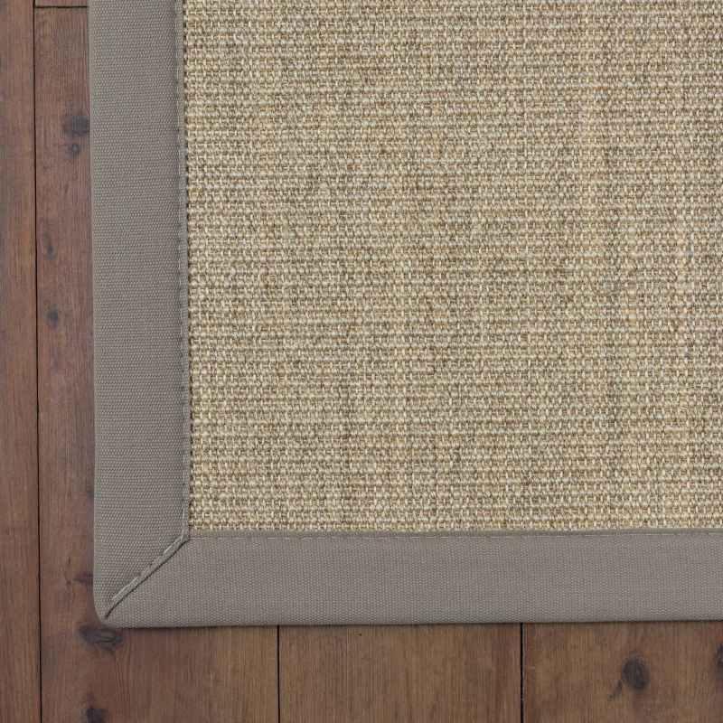 Boucle Sesame Natural Fibre Sisal Bordered Camel Rugs