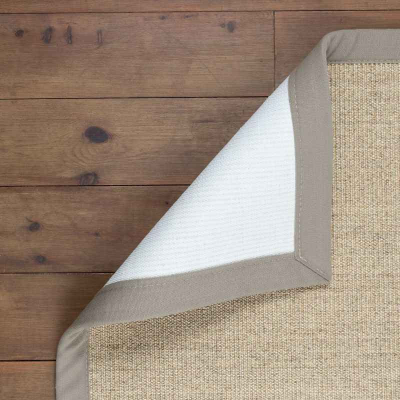 Boucle Sesame Natural Fibre Sisal Bordered Camel Rugs