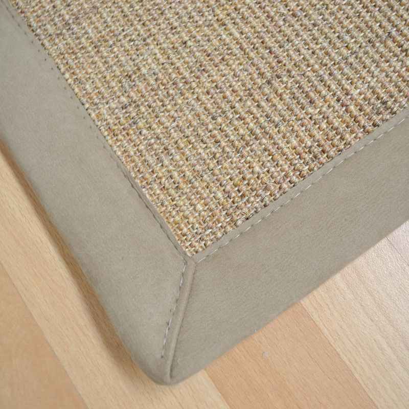 Boucle Anise Natural Fibre Sisal Bordered Runner Rugs