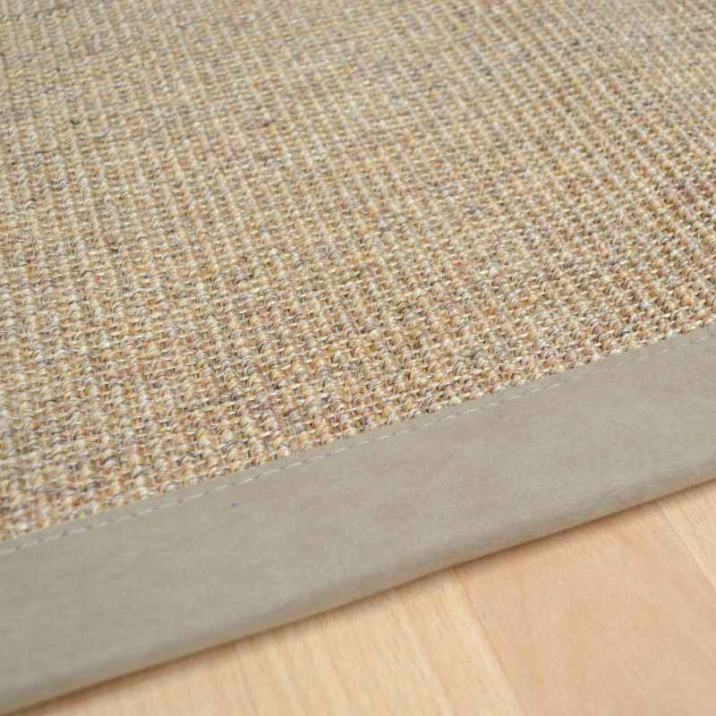 Boucle Anise Natural Fibre Sisal Bordered Runner Rugs