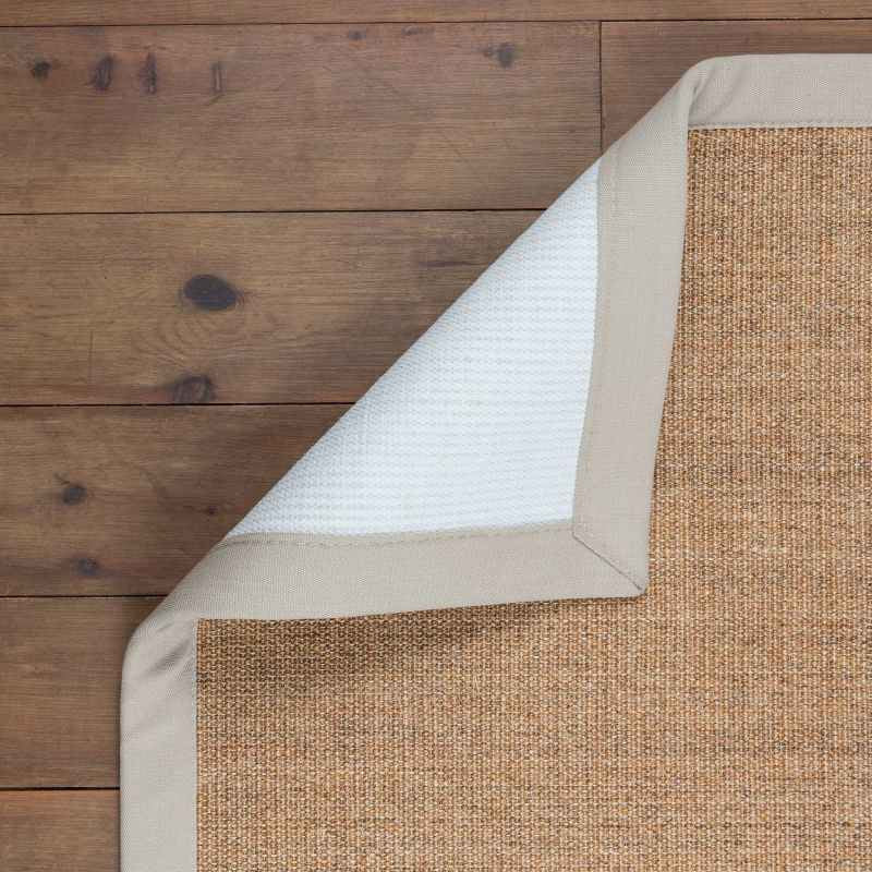 Boucle Saffron Natural Fibre Sisal Bordered Runner Rugs
