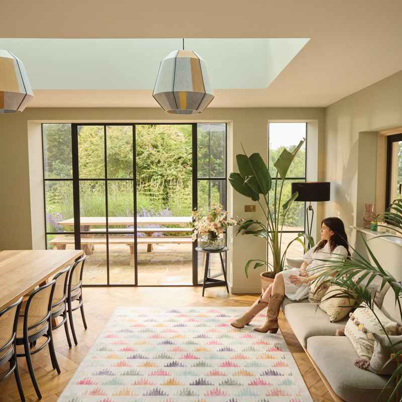 Bretton Multi Eco Washable Modern Rugs by Hug Rug in Multi