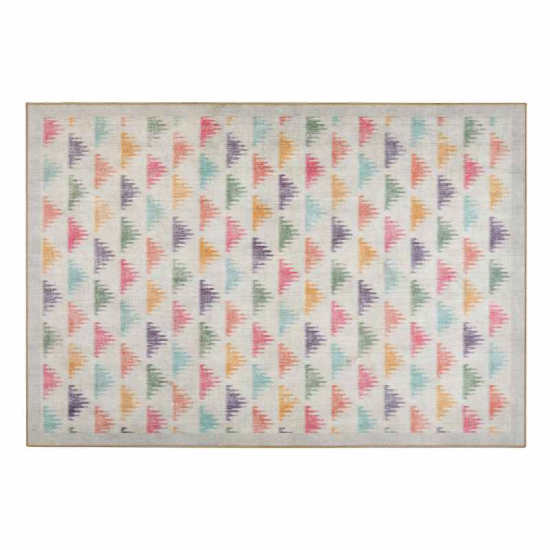 Bretton Multi Eco Washable Modern Rugs by Hug Rug in Multi