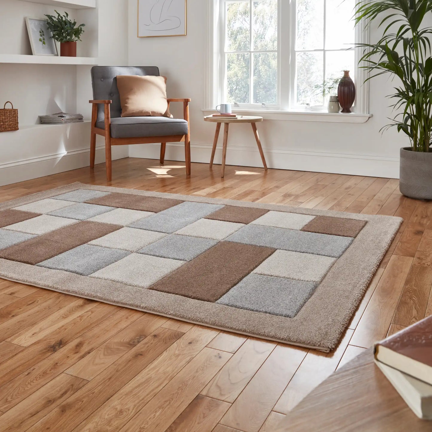 Brooklyn BRK04 Beige Grey Rug RS