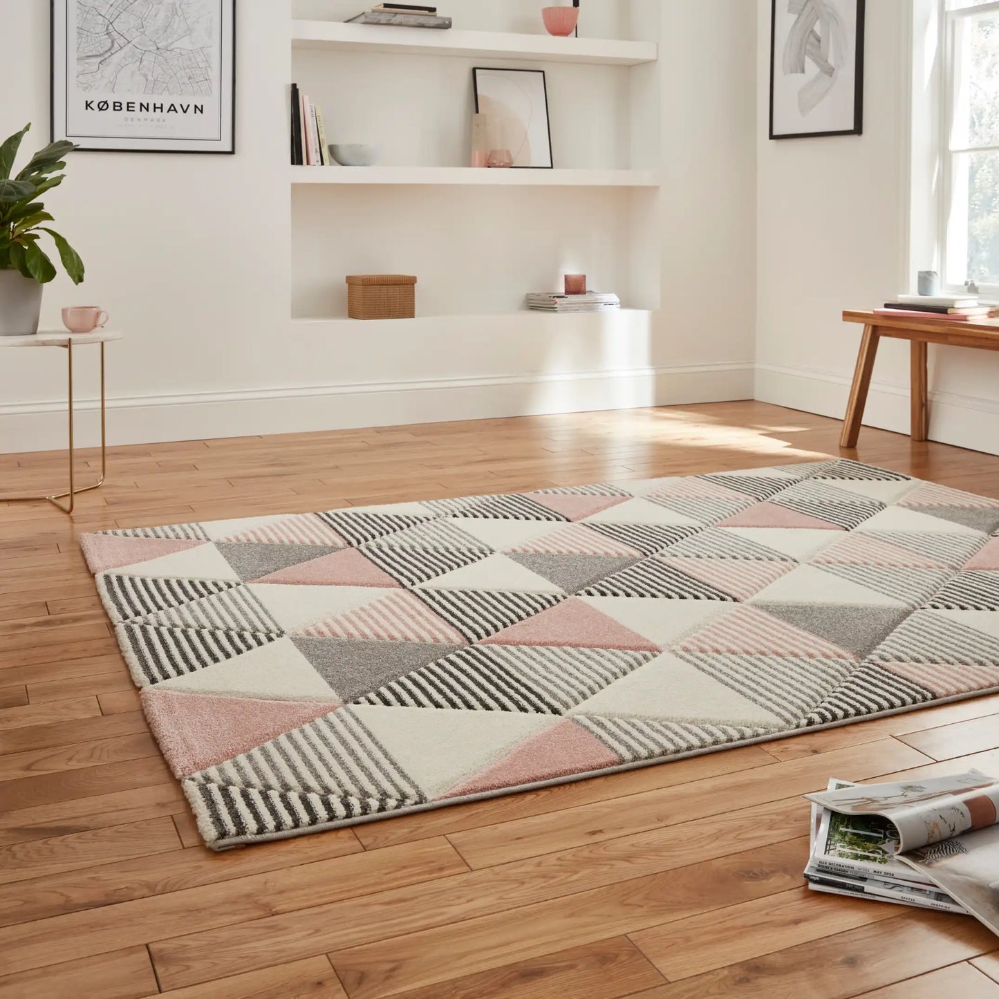 Brooklyn BRK15 Grey Rose Rug RS
