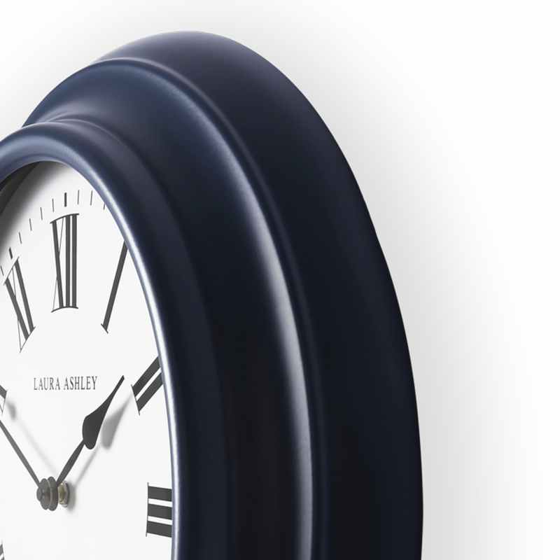Brookvale Large Station Clock 115787 by Laura Ashley in Dusky Seaspray Blue