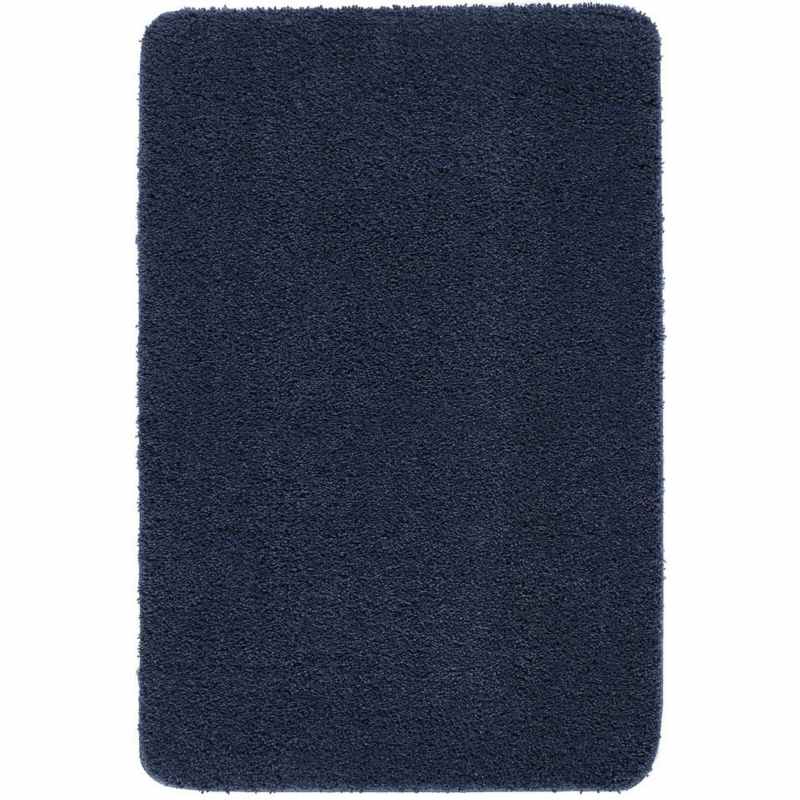 Buddy Washable Plain Rugs in Midnight Blue