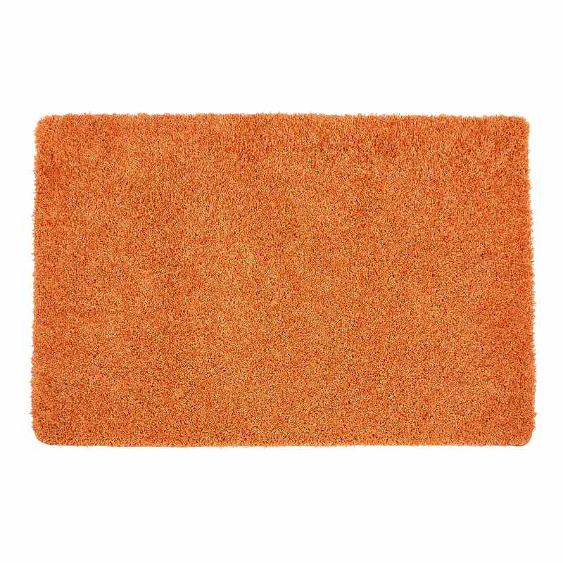 Buddy Washable Plain Rugs in Orange