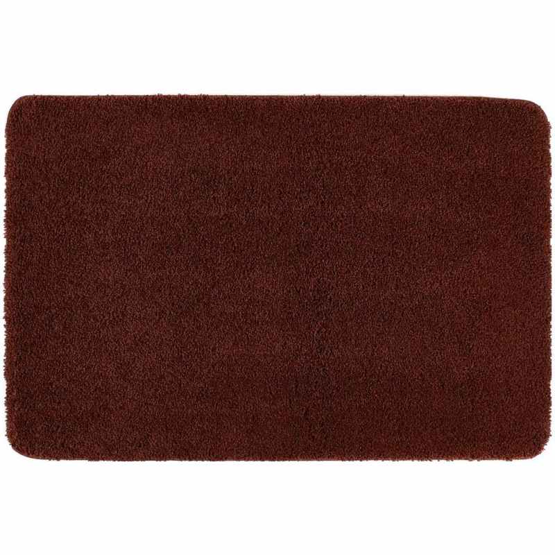 Buddy Washable Plain Rugs in Ox Red
