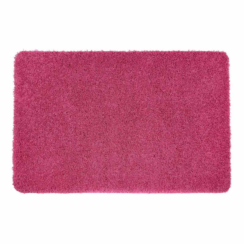 Buddy Washable Plain Rugs in Pink