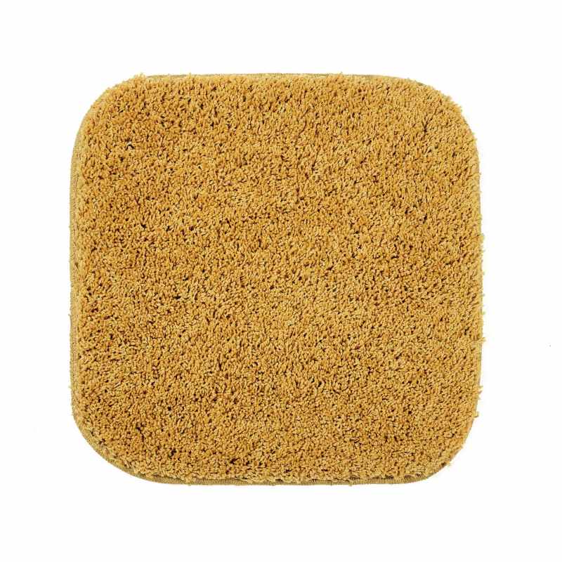 Buddy Bath Washable Toilet Bathroom Mat Rugs in Ochre Mustard Yellow