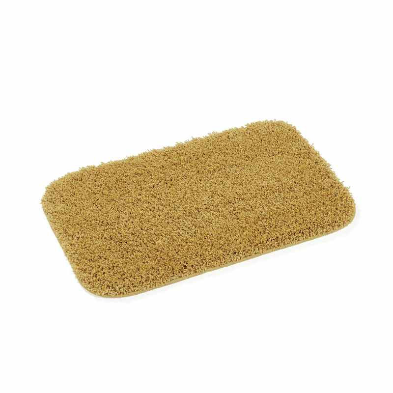 Buddy Bath Washable Toilet Bathroom Mat Rugs in Ochre Mustard Yellow