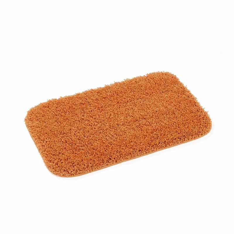 Buddy Bath Washable Toilet Bathroom Mat Rugs in Orange