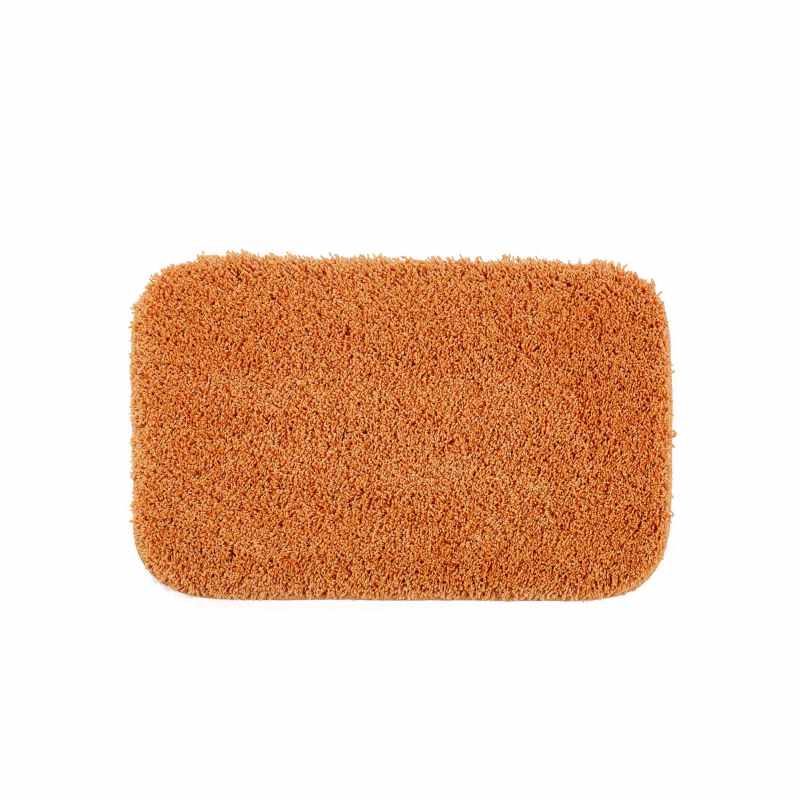 Buddy Bath Washable Toilet Bathroom Mat Rugs in Orange