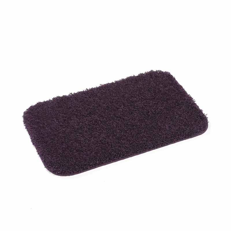 Buddy Bath Washable Toilet Bathroom Mat Rugs in Plum Purple