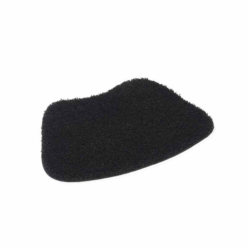 Buddy Bath Washable Curve Mat Rugs in Black