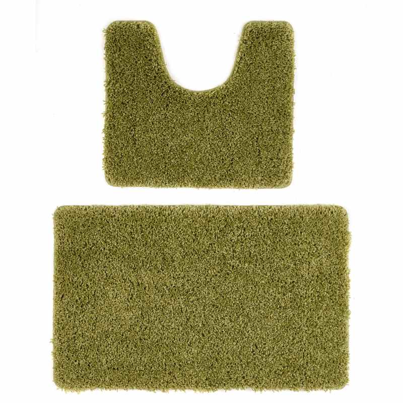 Buddy Bath Mat And Toilet Washable Set in Green