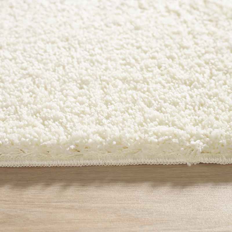 Buddy Bath Mat And Toilet Washable Set in Ivory White